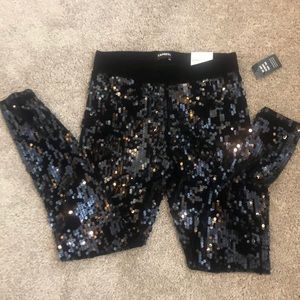 Velvet Sequin Leggings